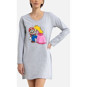 Mario - T-shirt - Lange Mouwen - Mêleegrijs - Katoen