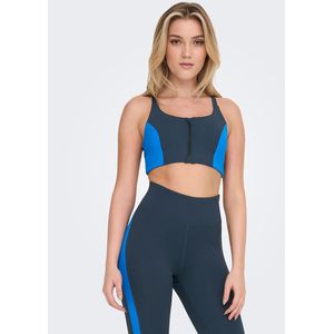 Sportbustier Botilda, stevige steun ONLY PLAY. Polyester materiaal. Maten S. Zwart kleur