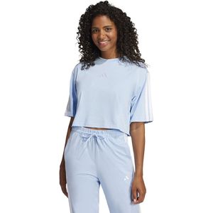 Los T-shirt  Essentials 3-Stripes ADIDAS SPORTSWEAR. Katoen materiaal. Maten L. Blauw kleur