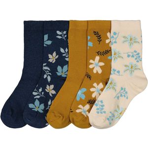LA REDOUTE COLLECTIONS - Set van 5 Paar Kousen - Gebloemd Motief - Katoen
