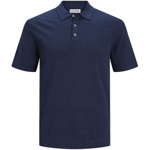 Polo met korte mouwen JACK & JONES. Katoen materiaal. Maten M. Blauw kleur