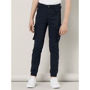 Cargo broek NAME IT. Katoen materiaal. Maten 12 jaar - 150 cm. Blauw kleur