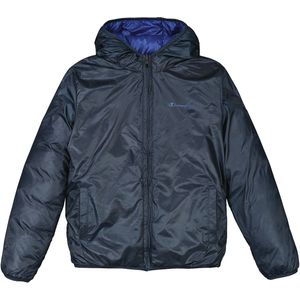 Omkeerbare donsjas met kap CHAMPION. Polyester materiaal. Maten 9/10 jaar - 132/138 cm. Zwart kleur