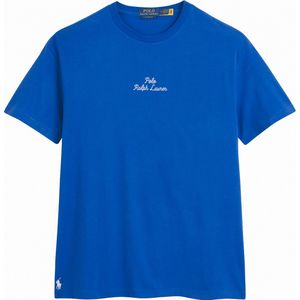 Recht T-shirt met logo POLO RALPH LAUREN. Katoen materiaal. Maten XL. Blauw kleur