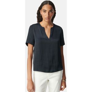 IKKS - Soepele Blouse - Blauw - Polyester