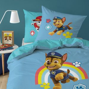 PAW Patrol Dekbedovertrek Happy Cool - Eenpersoons - 140 x 200 cm - Katoen