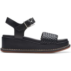 Sandalen met sleehak Kimmei Bay CLARKS. Leer materiaal. Maten 41. Zwart kleur