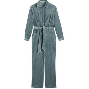 LA REDOUTE COLLECTIONS - Jumpsuit - Groen - Katoen - Lange Mouwen