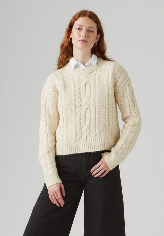 Levi's - Ines - Gebreide Trui - Beige - Acryl