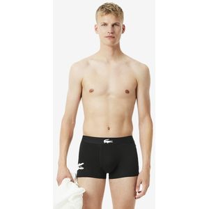 LACOSTE - Boxershorts - Zwart - Set van 3 - Bedrukte Stretch Katoen