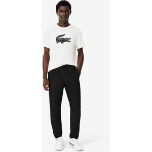 Lacoste - Taped Taffeta Track Pants - Zwart - Polystof