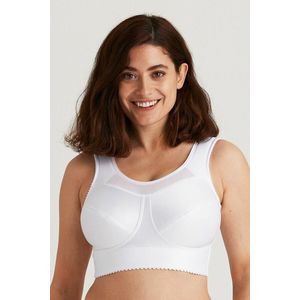 Miss Mary of Sweden - Cotton Simplex - Sportbeha - Wit - Low-impact zonder Beugel