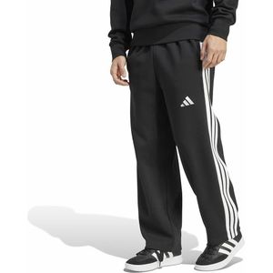 ADIDAS SPORTSWEAR - Essentials Three Stripes - Wijde Broek - Zwart - Katoen