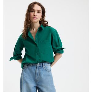 La Redoute Collections - Losvallend Hemd - Donkergroen - Katoen