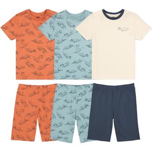 Set van 3 pyjashorts 3-14 jaar LA REDOUTE COLLECTIONS. Katoen materiaal. Maten 12 jaar - 150 cm. Blauw kleur