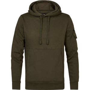 Hoodie PETROL INDUSTRIES. Katoen materiaal. Maten S. Groen kleur