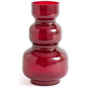 Veranna - Vaas - Bordeaux - Gekleurd Glas - H30 cm