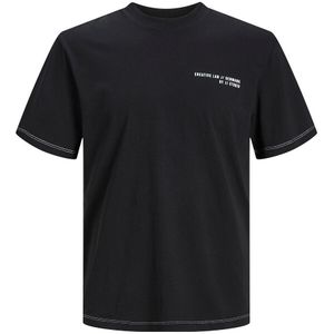 T-shirt met ronde hals en logo JACK & JONES. Katoen materiaal. Maten XXL. Zwart kleur