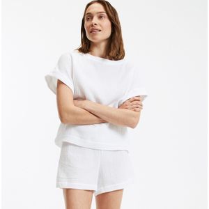 LA REDOUTE COLLECTIONS - Pyjashort - Wit - Tetra - Katoen