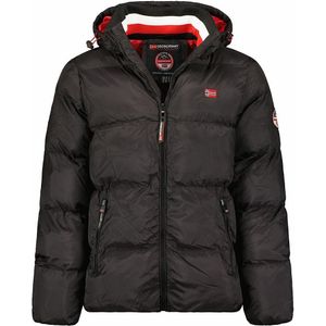 Donsjas Ancelo GEOGRAPHICAL NORWAY. Polyester materiaal. Maten XL. Zwart kleur