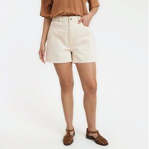 LA REDOUTE COLLECTIONS - Short - Ecru - Hoge Taille - Denim
