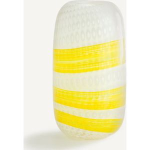 Stine AM.PM - Flesvaas - Geel - Geblazen Glas - Hoogte 32,5 cm