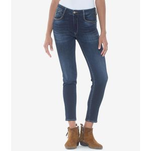 Slim jeans Shac, hoge taille LE TEMPS DES CERISES. Denim materiaal. Maten 26 US - 34 EU. Blauw kleur