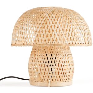Lamp in bamboe, Blini LA REDOUTE INTERIEURS. Bamboe materiaal. Maten één maat. Beige kleur