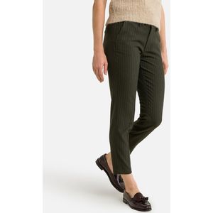 Gestreepte broek Claudia Buren FREEMAN T. PORTER. Polyester materiaal. Maten 28 US - 36 EU. Groen kleur