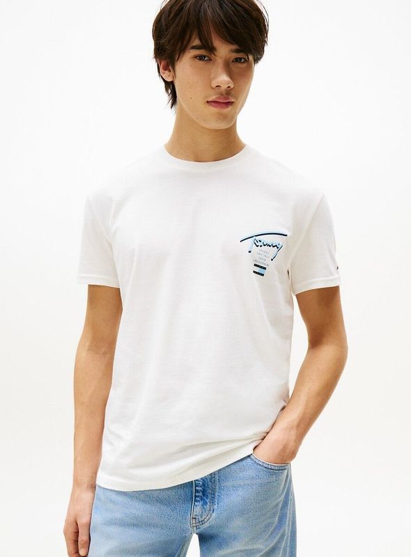 Tommy Jeans - T-shirt - Regular Fit - Effen - Puur Katoen