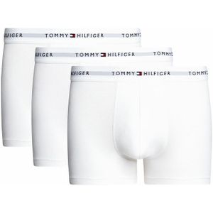 Set van 3 boxershorts Signature cotton essential TOMMY HILFIGER. Katoen materiaal. Maten M. Wit kleur