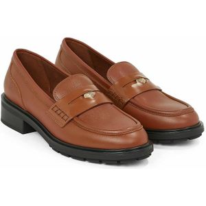 Loafers in leer TOMMY HILFIGER. Leer materiaal. Maten 36. Kastanje kleur