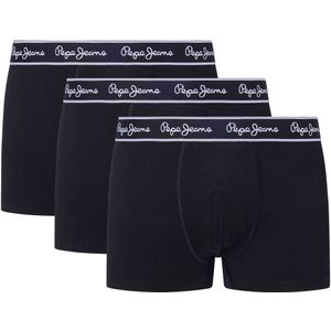 Set van 3 boxershorts PEPE JEANS. Katoen materiaal. Maten XL. Zwart kleur