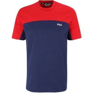 T-shirt korte mouwen, bicolor Blankenburg FILA. Katoen materiaal. Maten S. Rood kleur