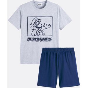 Super Mario - Pyjashort - Grijs - Katoen