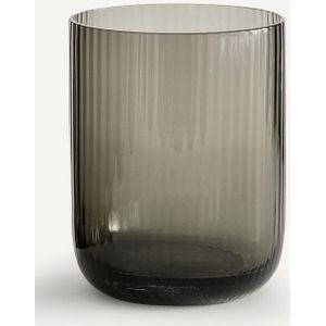 Tupia AM.PM. Drinkglazen - Set van 4 - Smoked Grijs - Glas met Gestreept Motief