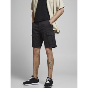 Cargo short Joe JACK & JONES. Katoen materiaal. Maten S. Zwart kleur