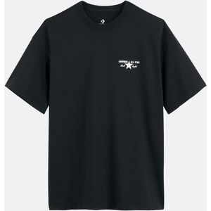 Converse - License Plate Tee - T-shirt - Converse Black - Katoen