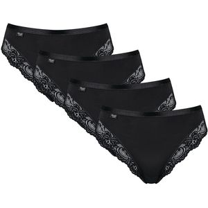 SLOGGI - Romance - Slip - Zwart - Katoen - Set van 4