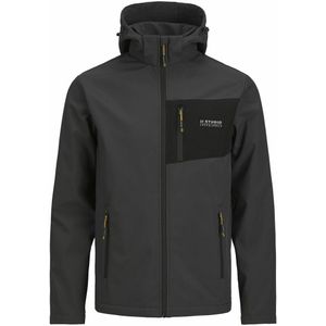 Jas met kap in softshell JACK & JONES. Polyester materiaal. Maten S. Grijs kleur