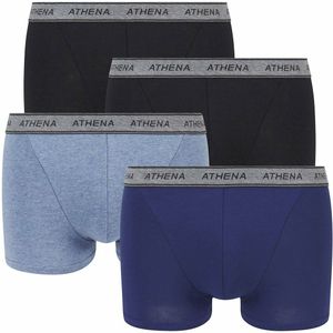 ATHENA - Boxershorts - Blauw - Katoen - Set van 4