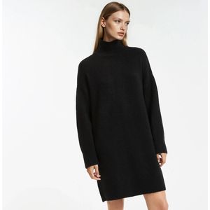 LA REDOUTE COLLECTIONS - Trui-jurk - Zwart - Kort - Lange Mouwen