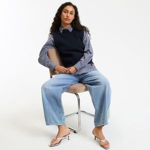 LA REDOUTE COLLECTIONS - Trui zonder Mouwen - Marineblauw - Alpaga Mix