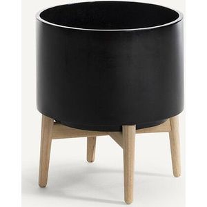 AM.PM. - Florian - Bloempot - Zwart - H42cm - Hevea