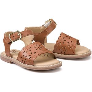 Leren sandalen LA REDOUTE COLLECTIONS. Leer materiaal. Maten 23. Kastanje kleur