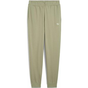 PUMA - Broek - Groen - Katoen - Met Vierkant Geborduurd Logo