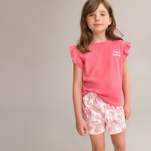 Pyjashort LA REDOUTE COLLECTIONS. Katoen materiaal. Maten 10 jaar - 138 cm. Roze kleur