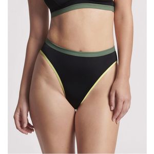 Bikinislip, hoge taille Marina Grande SLOGGI.  materiaal. Maten L. Zwart kleur