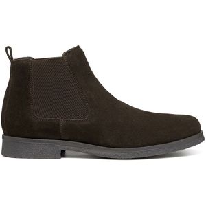 Bottines Chelsea in ademend leer Claudio GEOX. Leer materiaal. Maten 45. Kastanje kleur