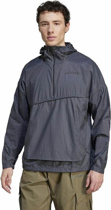 adidas - Terrex Xploric - Windjack - Grijs - Polyester materiaal